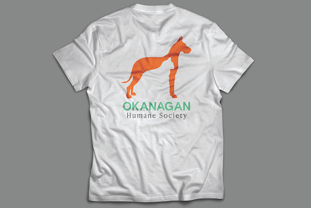 Okanagan Humane Society branded tee shirt
