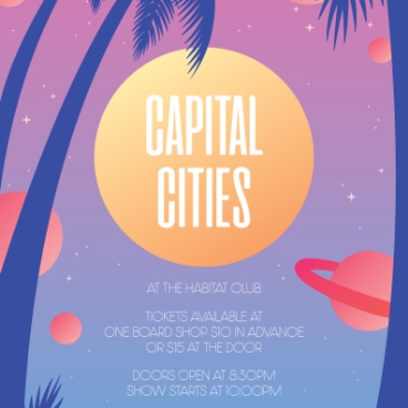 Capital Cities Animated Gig Poster